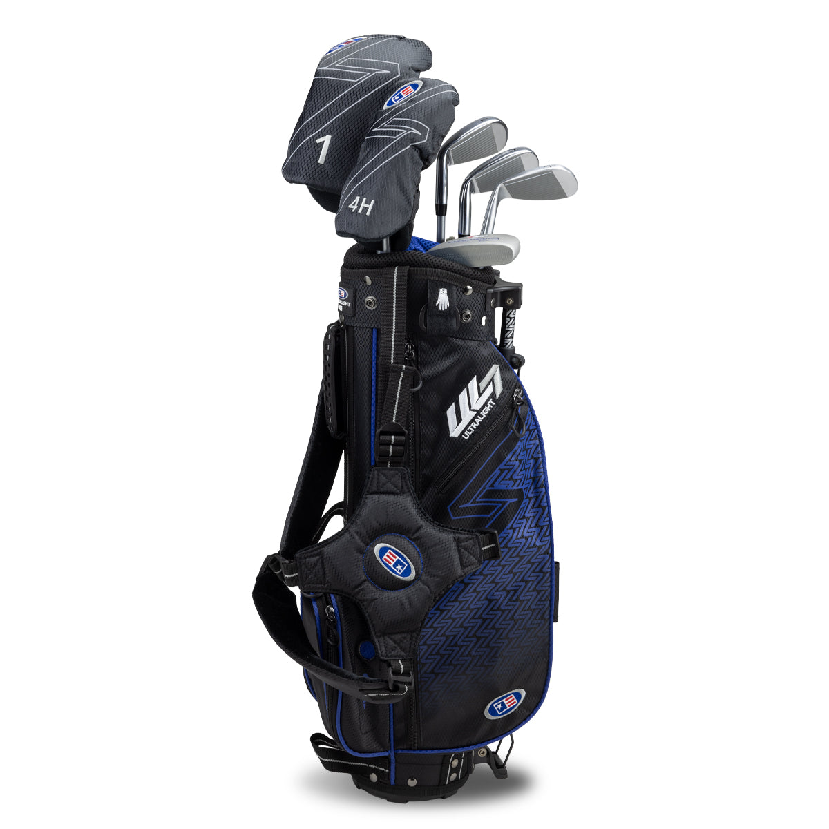 UL7 45 6 Club Stand Set, All Graphite, Black/ Right / Black/Blue