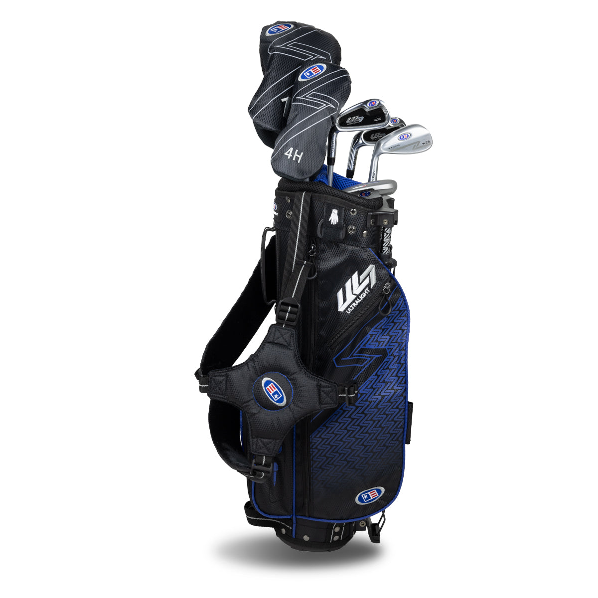 UL7 45 6 Club Stand Set, All Graphite, Black/ Left / Black/Blue