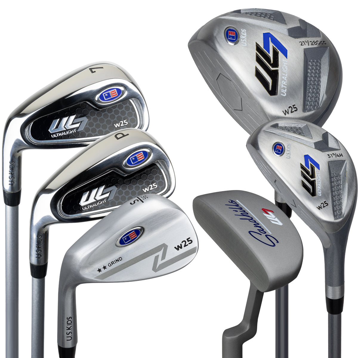 UL7 45 6 Club Only Set, All Graphite Left