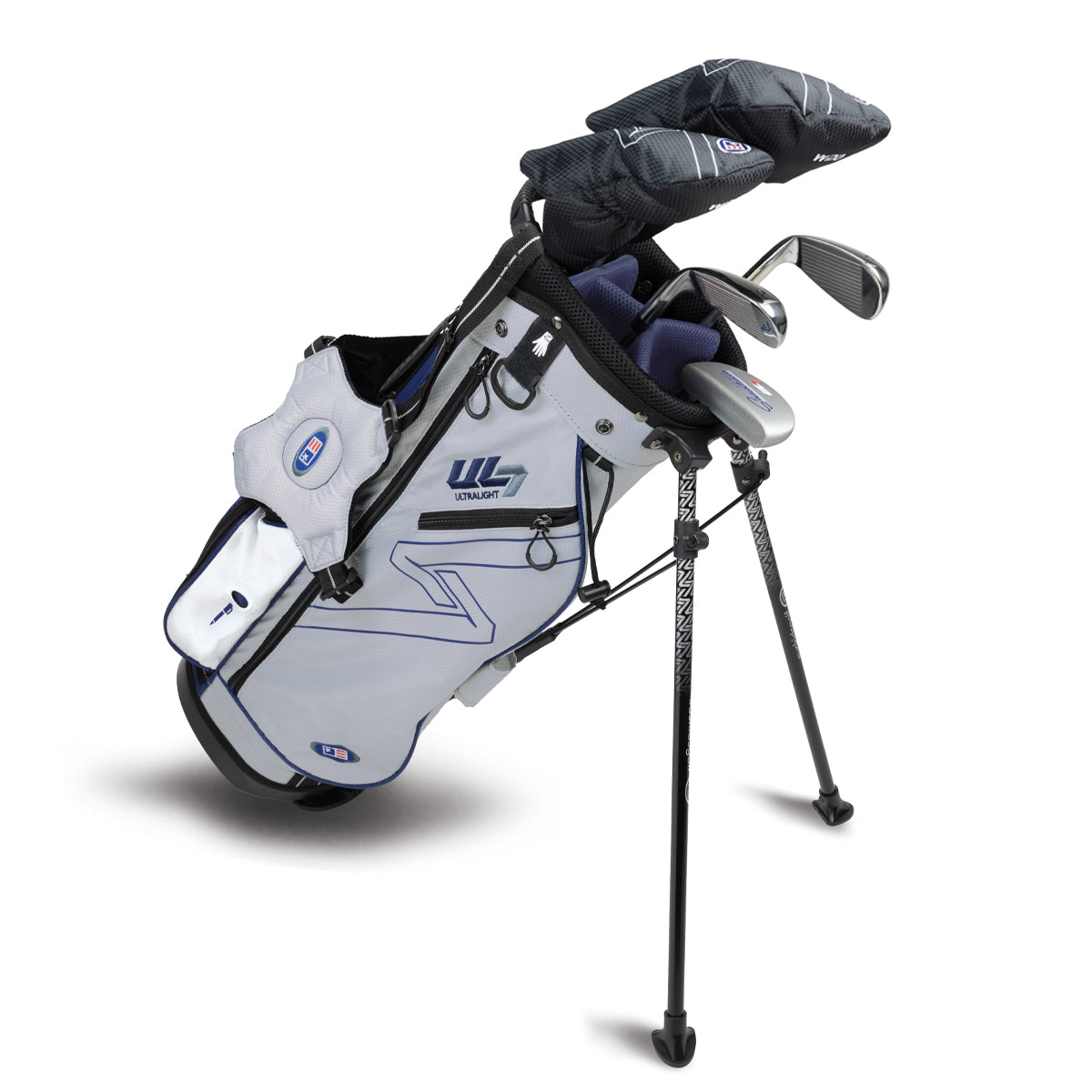 UL7 51 5 Club Stand Set, All Graphite, Black/ Right / Silver/Navy