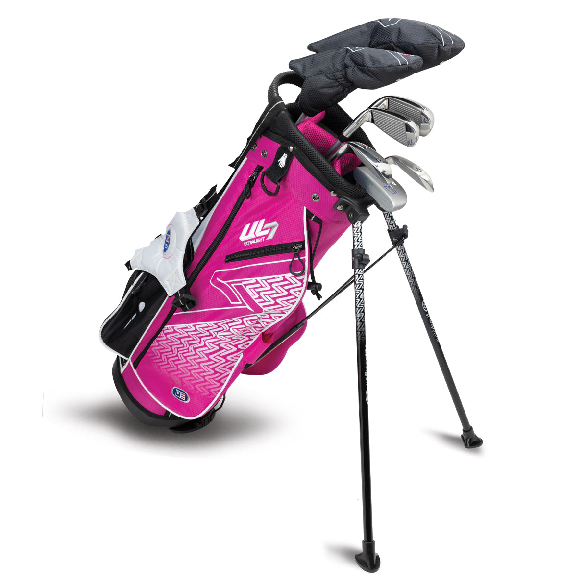 UL7 51 7 Club Stand Set, All Graphite, Black/ Right / Pink/White