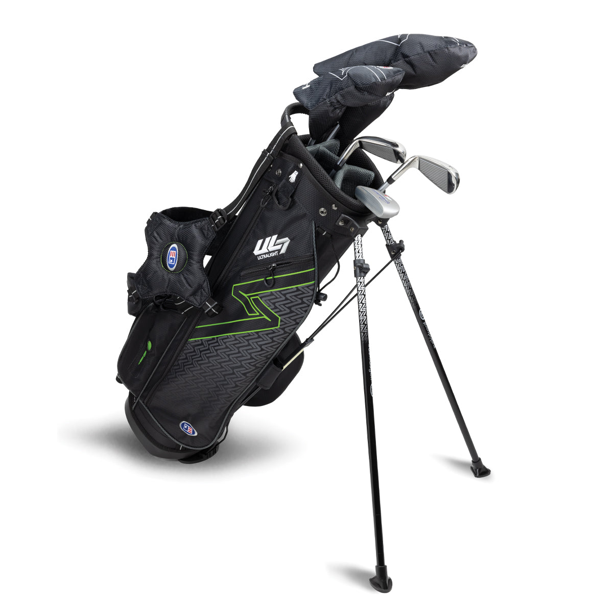 UL7 57 5 Club Stand Set, All Graphite, Black/ Right / Black/Green