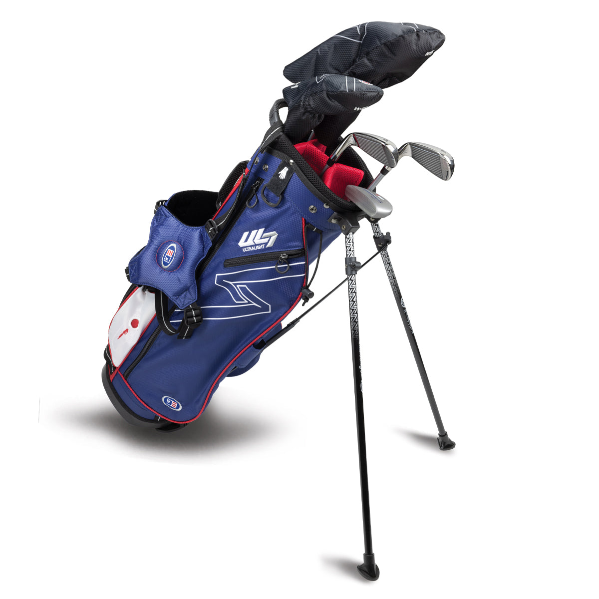 UL7 57 5 Club Stand Set, All Graphite, Black/ Right / Navy/Red