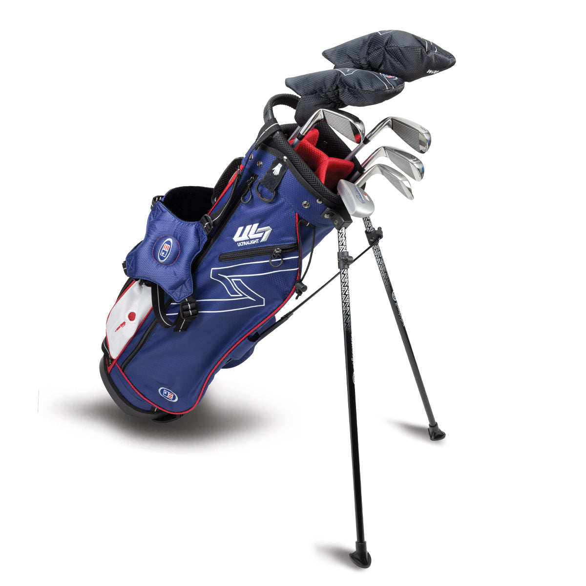 UL7 57 7 Club Stand Set, All Graphite, Black/ Right / Navy/Red