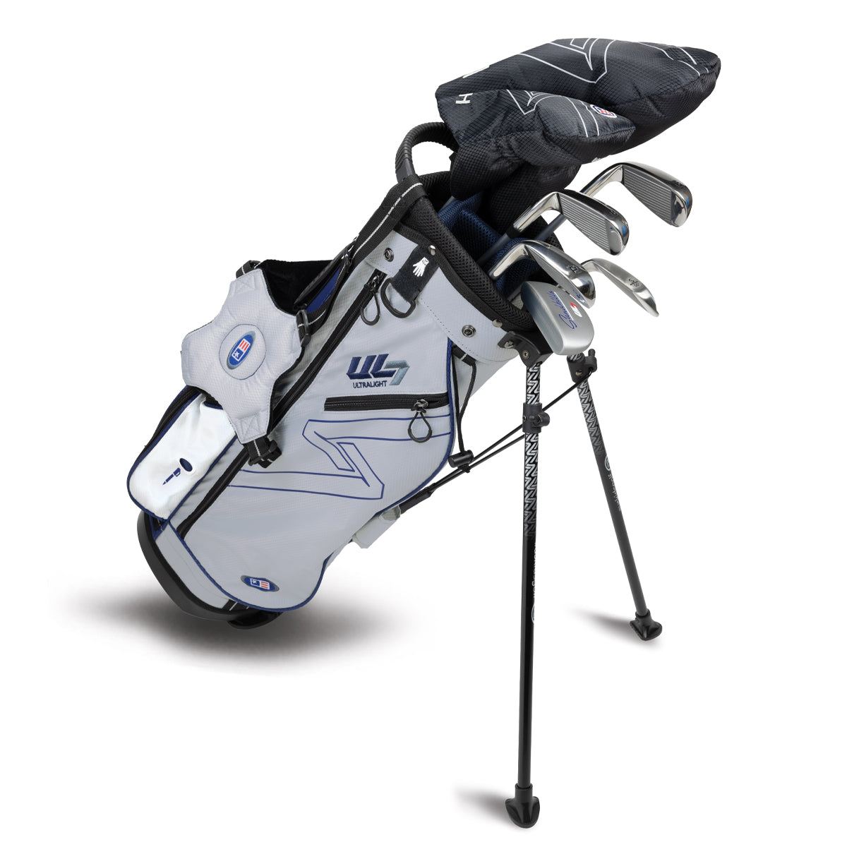 UL7 51 7 Club Stand Set, All Graphite, Black/ Right / Silver/Navy