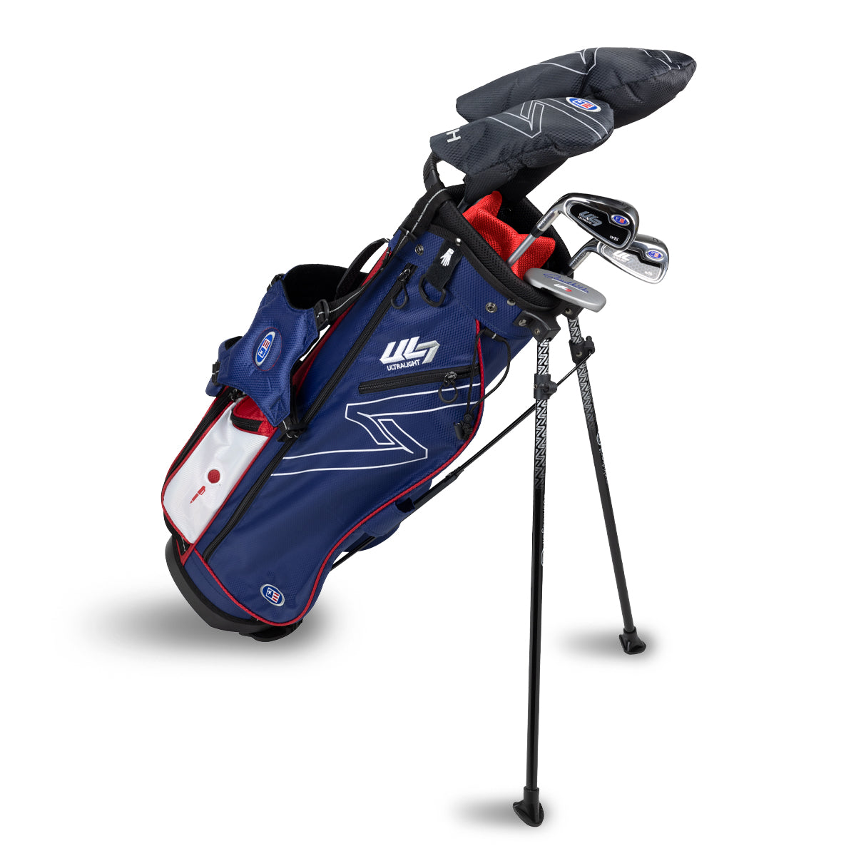 UL7 57 5 Club Stand Set, All Graphite, Black/ Left / Navy/Red