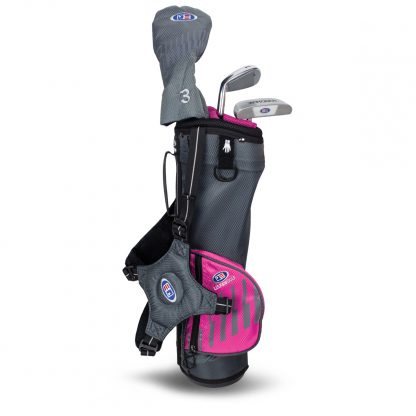 UL39-s 3 Club Carry Set, Grey/Pink Bag